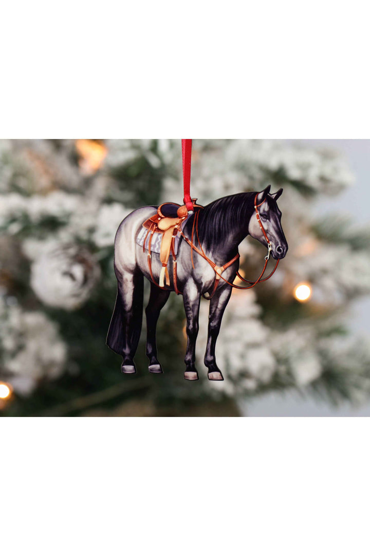 Grulla Western Ranch Horse Ornament - Quarter Horse Gifts