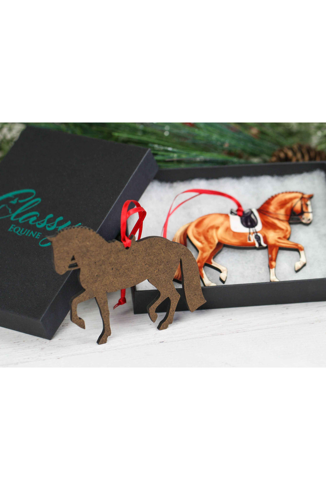 Dressage Horse Ornaments - Chestnut Sport Horse