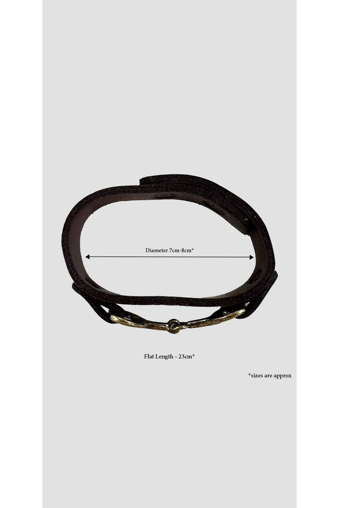 Snaffle Bracelet Dark Brown