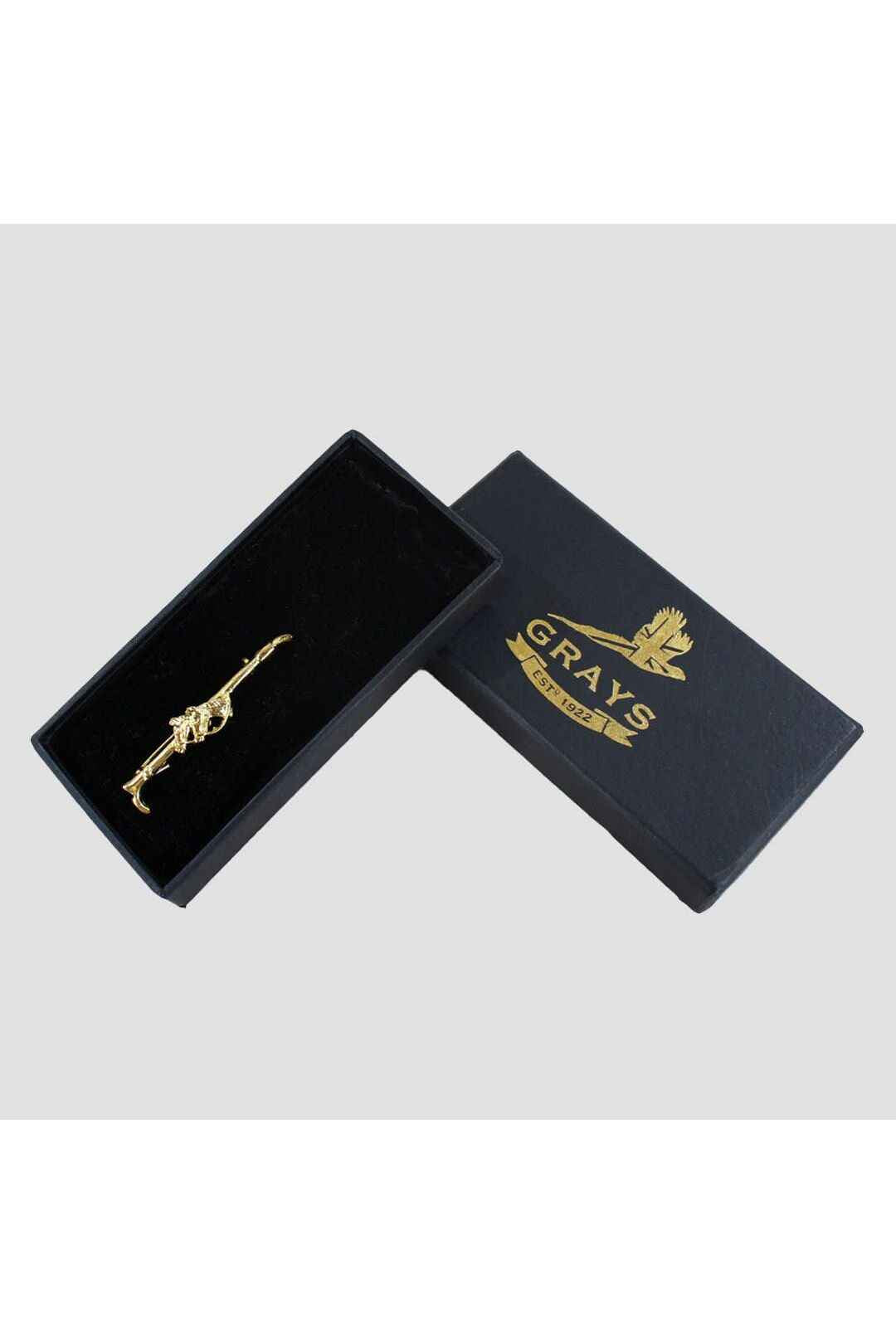 Gold Horse Heads Stock Pin