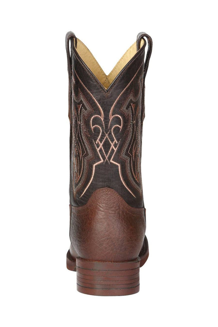 El General Men’s Leather Cowboy Boot - Brown