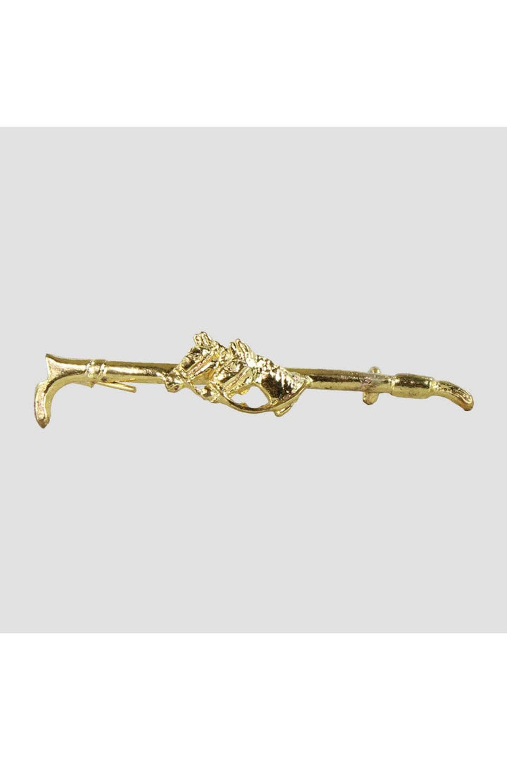 Gold Horse Heads Stock Pin