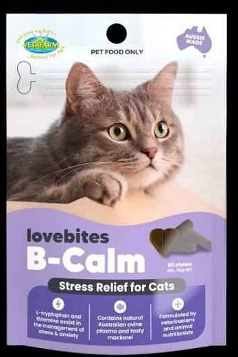 Lovebites Cat B-Calm Chews -  60 pack