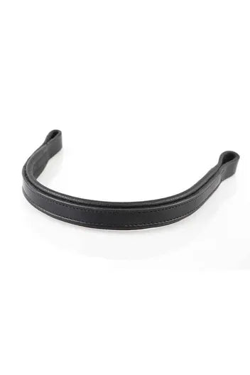 Flat Padded Browband - Black