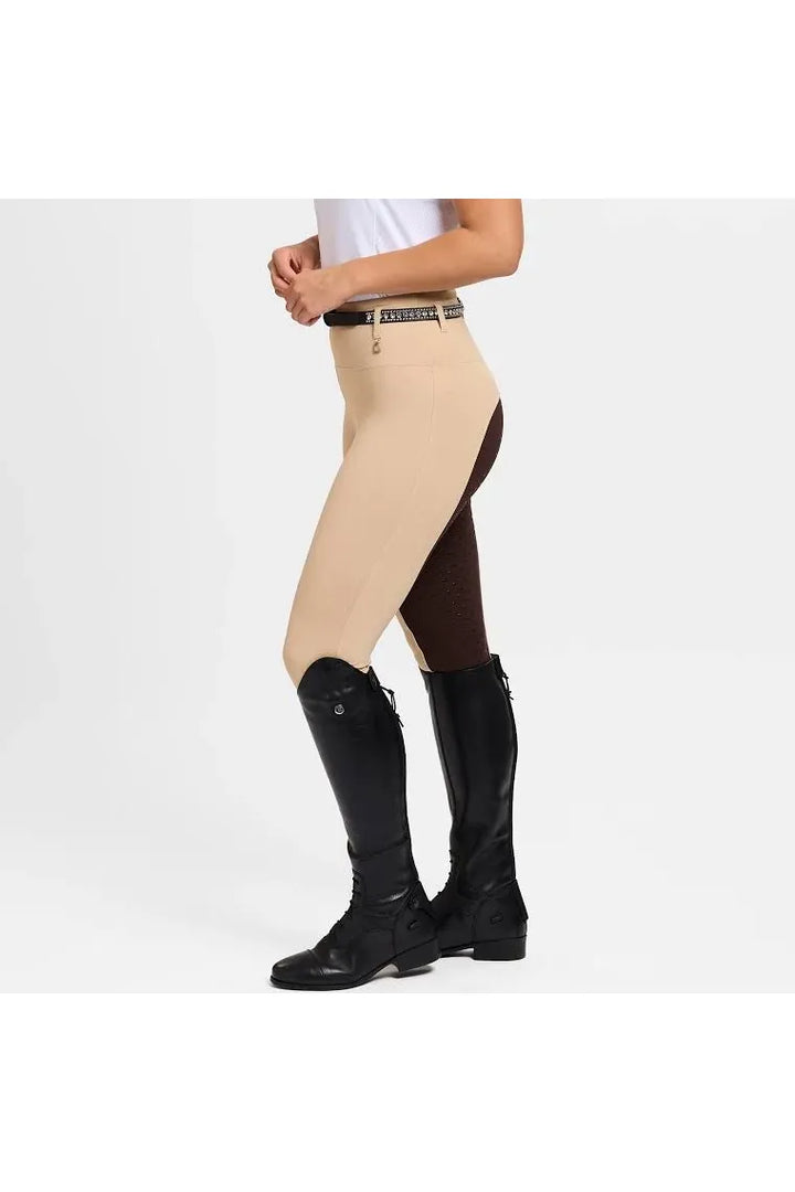 Dublin LADIES Form 2-Tone Competition tights Beige/Espresso