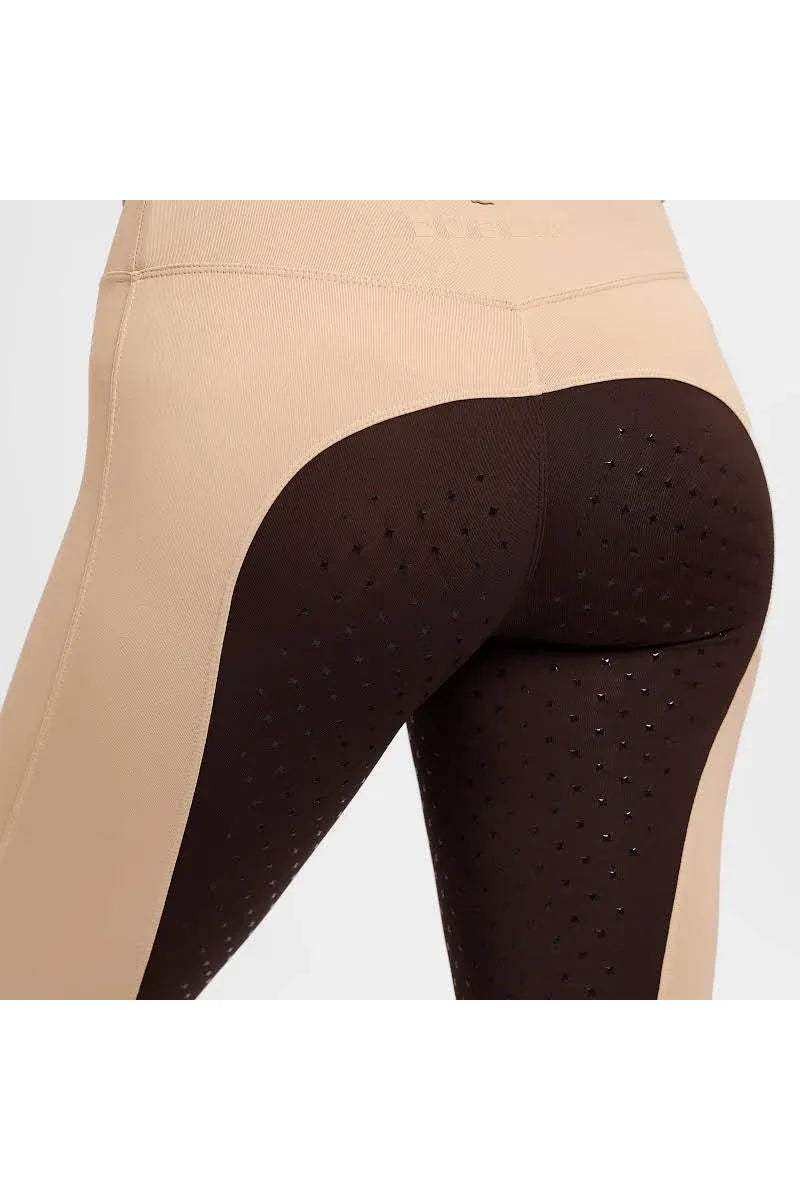 Dublin LADIES Form 2-Tone Competition tights Beige/Espresso