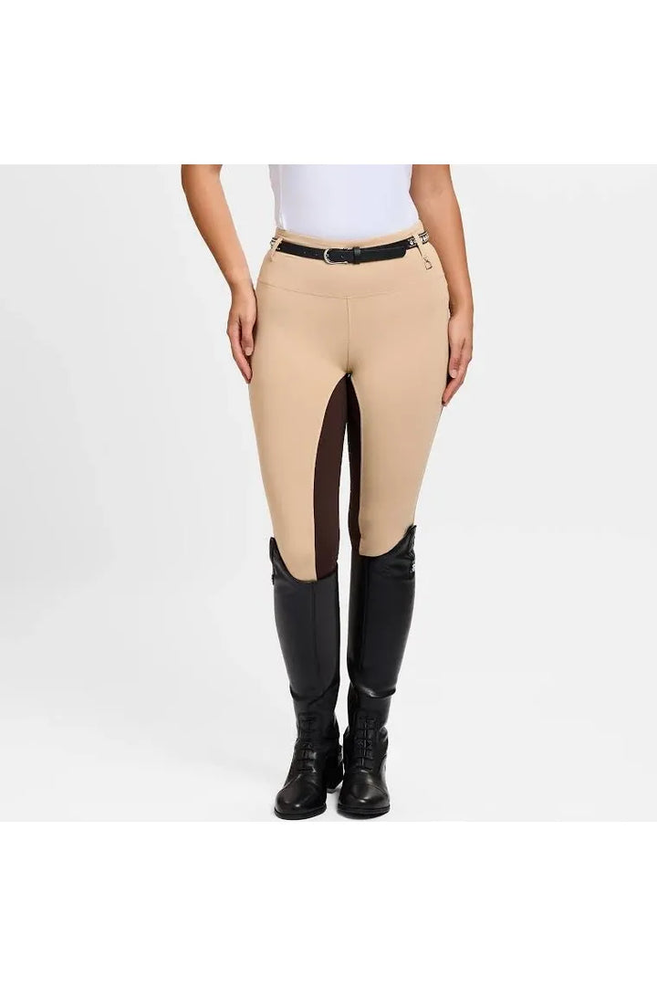 Dublin LADIES Form 2-Tone Competition tights Beige/Espresso