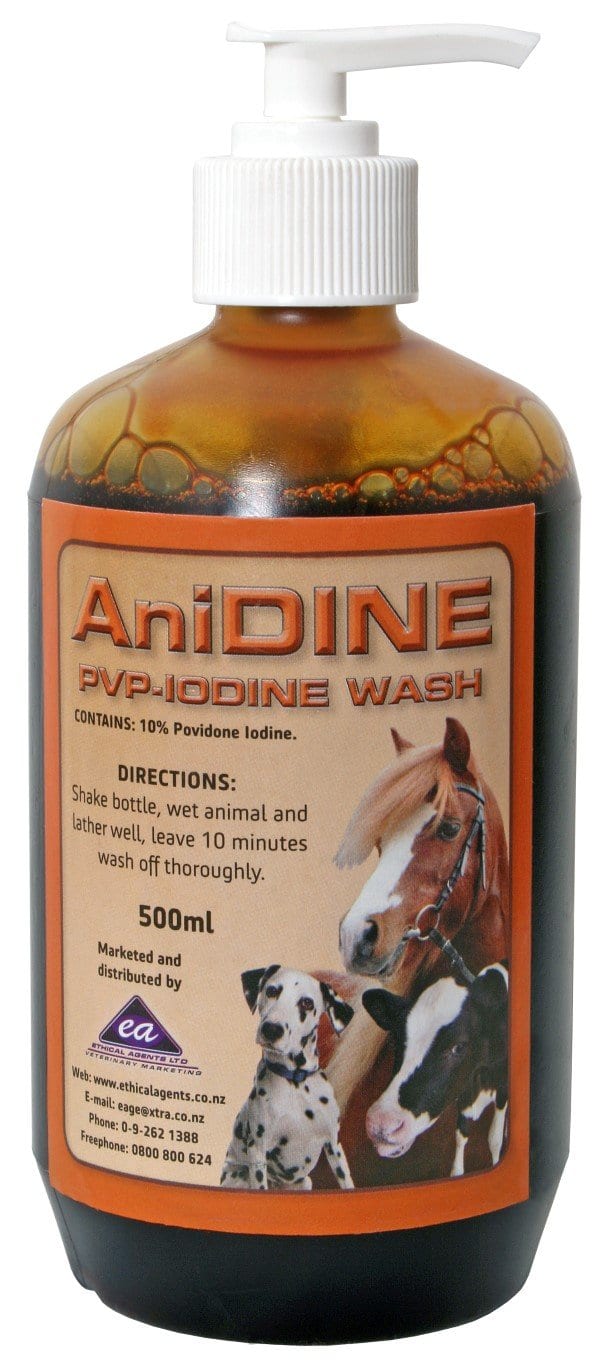 Anidine PVP-Iodine Wash 500ml Veterinary 