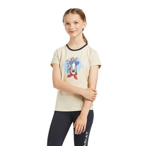 Ariat Kid's Fabulous T-Shirt - Oatmeal Heather Kid's Clothing & Footwear 
