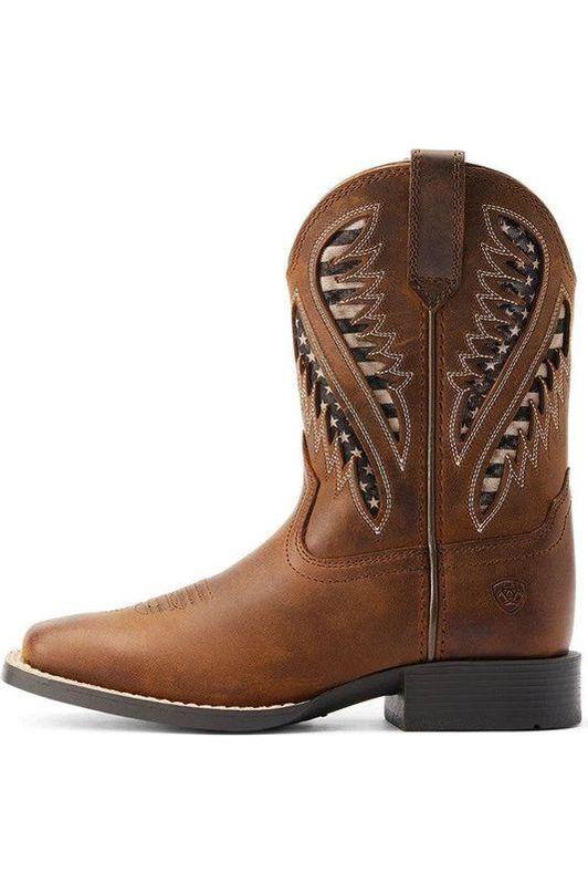 Ariat Kids Quickdraw Venttek Distressed Tan - Canterbury Saddlery