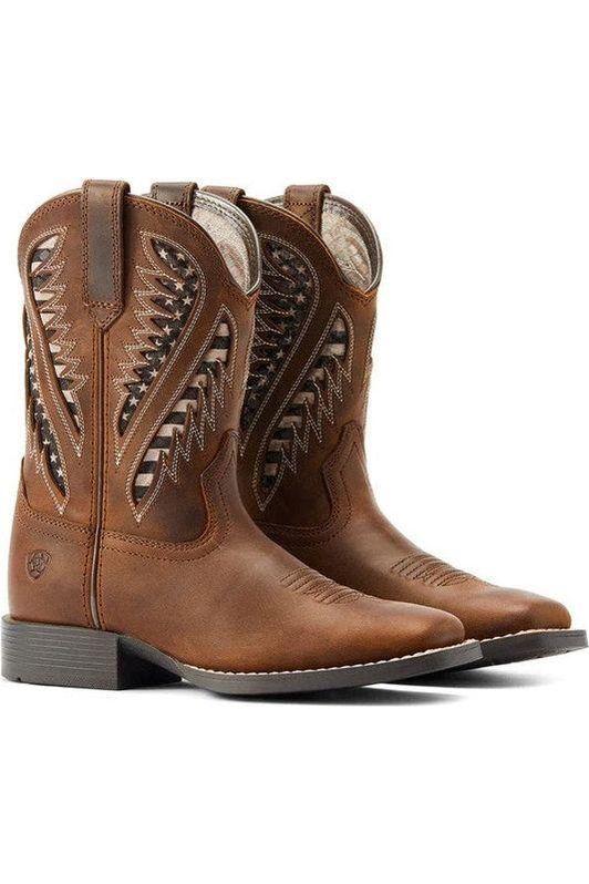 Ariat Kids Quickdraw Venttek Distressed Tan - Canterbury Saddlery