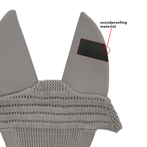Equestro Sound Proof Ears - Grey Ears & Fly Hoods 