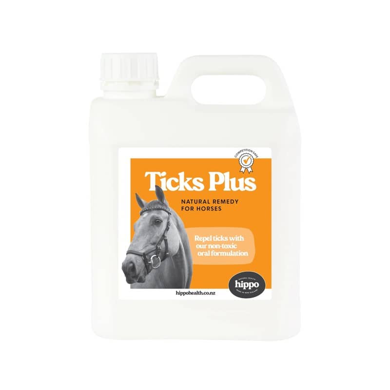 Hippo Health Ticks Plus - Equine (works on Flies, Mosquitos & Midges also) Equine Health Supplements 
