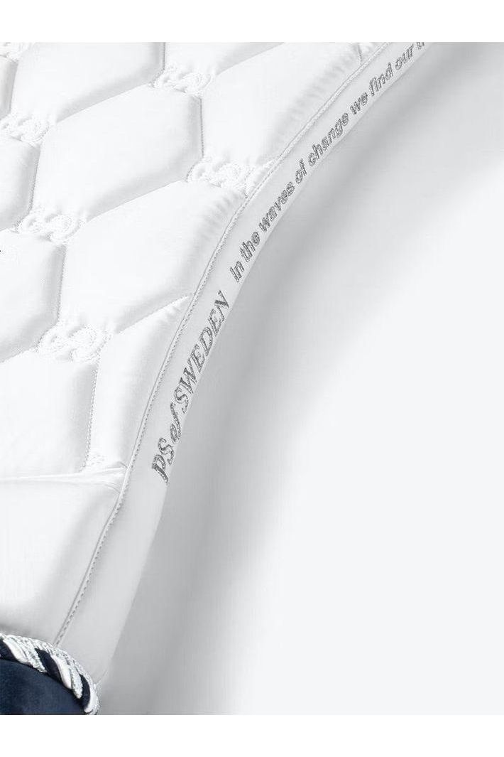PS of Sweden 'White' Signature Dressage Pad - Canterbury Saddlery
