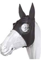 Race Hood W/Ears - Half Cup Black - Canterbury Saddlery