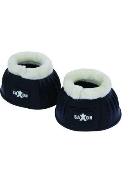 Saxon Fleece Trim Rubber Bell Boots Horse Boots and Bandages