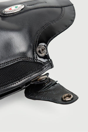 Secchiari 400W Tall Boots, Karbon Panel with Top Trim & Laces - Black Footwear 