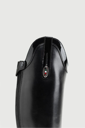 Secchiari 400W Tall Boots, Karbon Panel with Top Trim & Laces - Black Footwear 