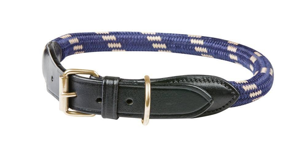Weatherbeeta Rope Leather Dog Collar Dog Collars and Leads 