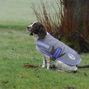 Weatherbeeta Thermi-Heat Dog Coat Grey/Blue Dog Rugs 
