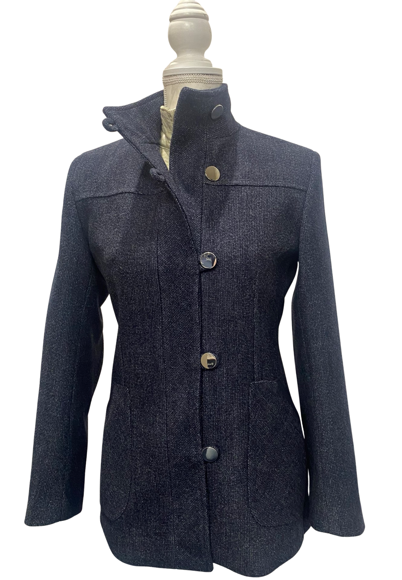 Country Navy Wool Blend Jacket